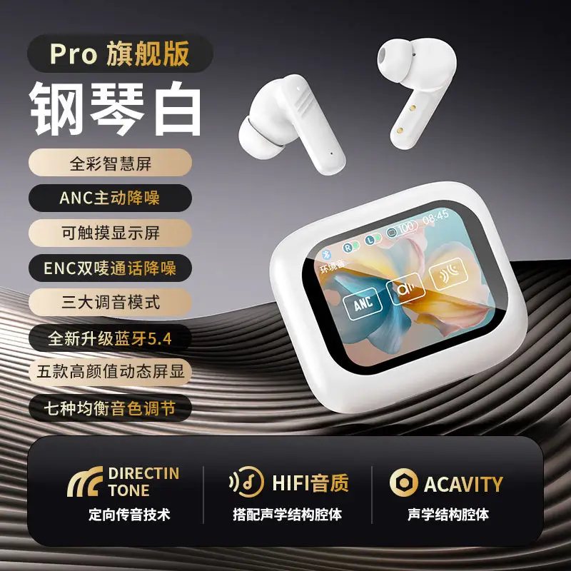 AI Translation Headset White Wireless Bluetooth 5.3 - Image 2