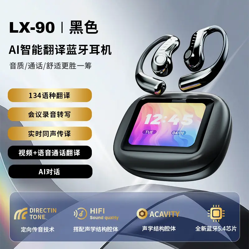 AI Translation Headset White Wireless Bluetooth 5.3 - Image 17