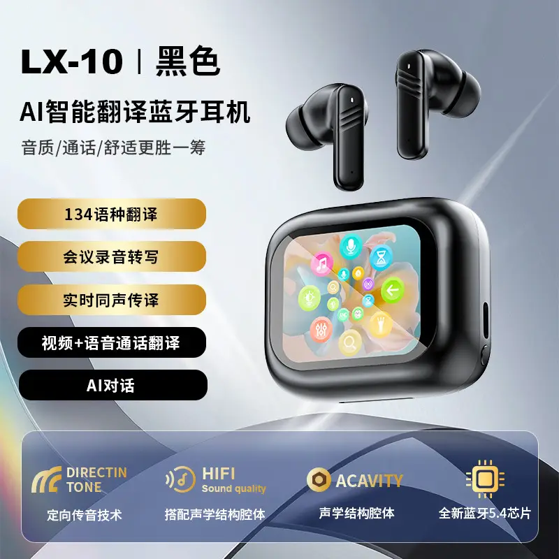 AI Translation Headset White Wireless Bluetooth 5.3 - Image 4