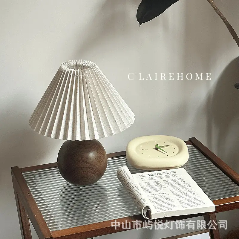 Scandinavian Pleated Night Light Lamp for Bedroom — feature 12