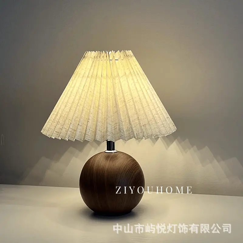 Scandinavian Pleated Night Light Lamp for Bedroom — feature 14