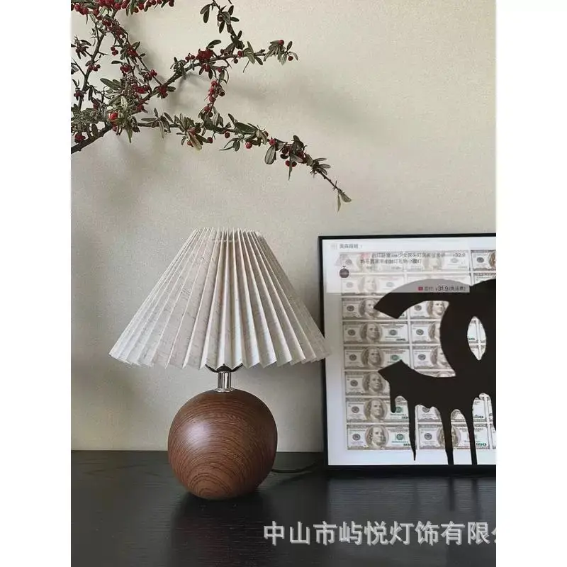 Scandinavian Pleated Night Light Lamp for Bedroom — feature 2