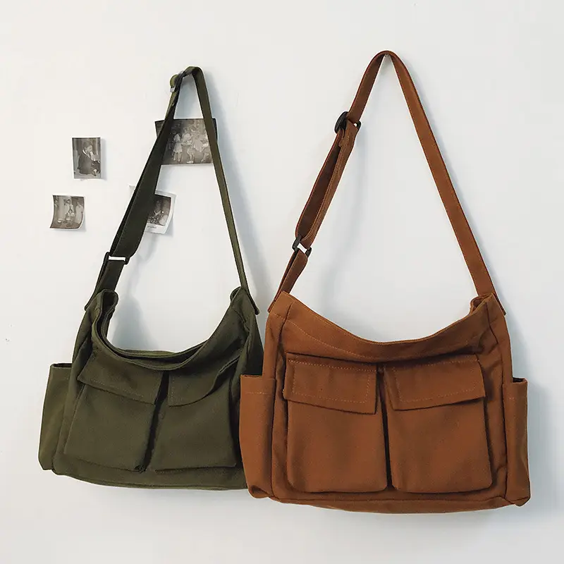 Large Capacity Canvas Bag for Men Women Travel Messenger - Image 7