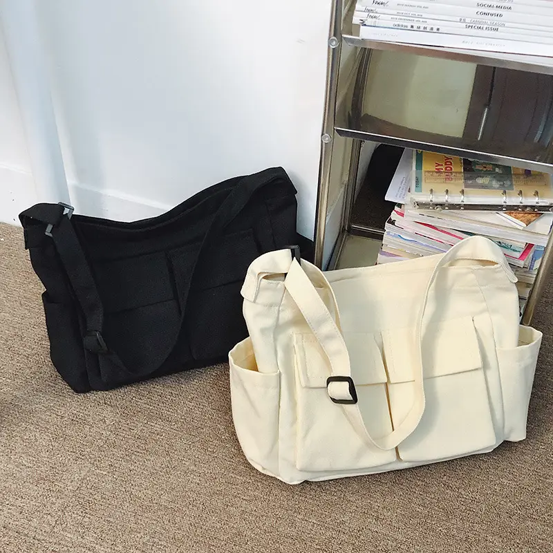Large Capacity Canvas Bag for Men Women Travel Messenger - Image 8