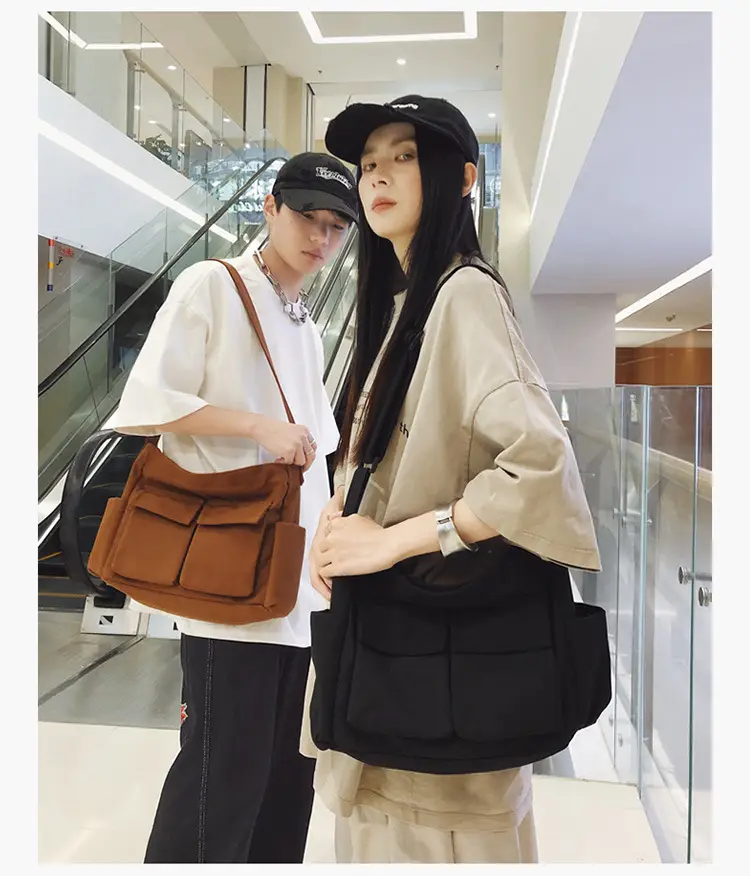 Large Capacity Canvas Bag for Men Women Travel Messenger — feature 10