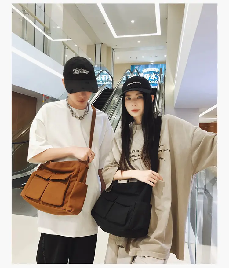 Large Capacity Canvas Bag for Men Women Travel Messenger — feature 11