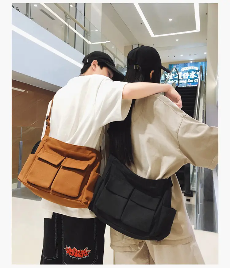 Large Capacity Canvas Bag for Men Women Travel Messenger — feature 12