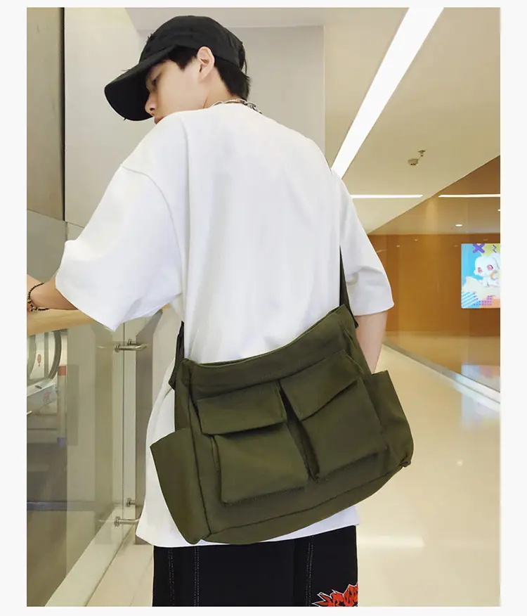 Large Capacity Canvas Bag for Men Women Travel Messenger — feature 14