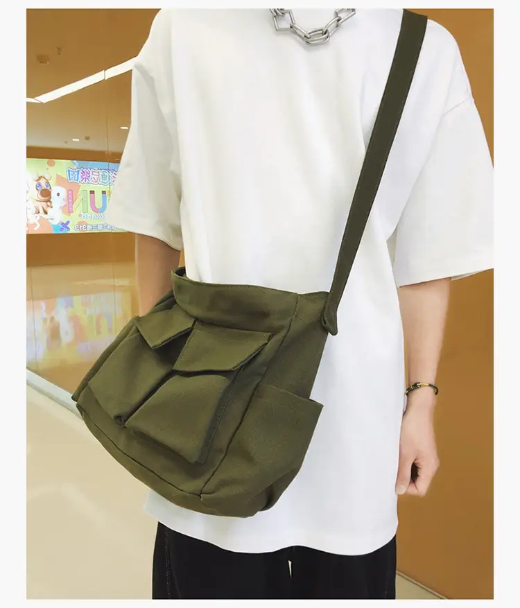Large Capacity Canvas Bag for Men Women Travel Messenger — feature 15