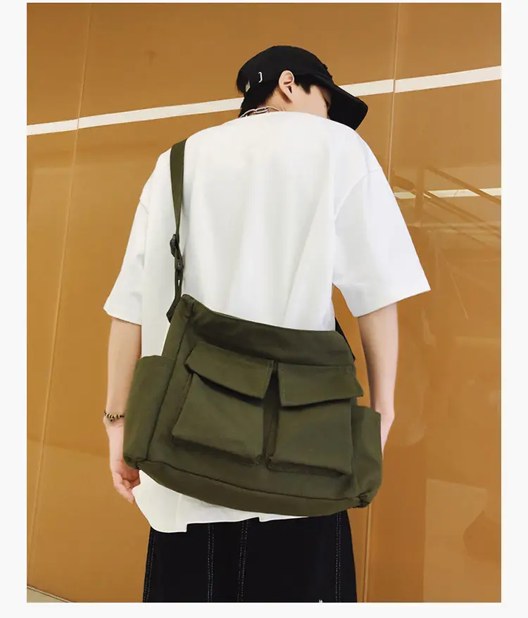 Large Capacity Canvas Bag for Men Women Travel Messenger — feature 16