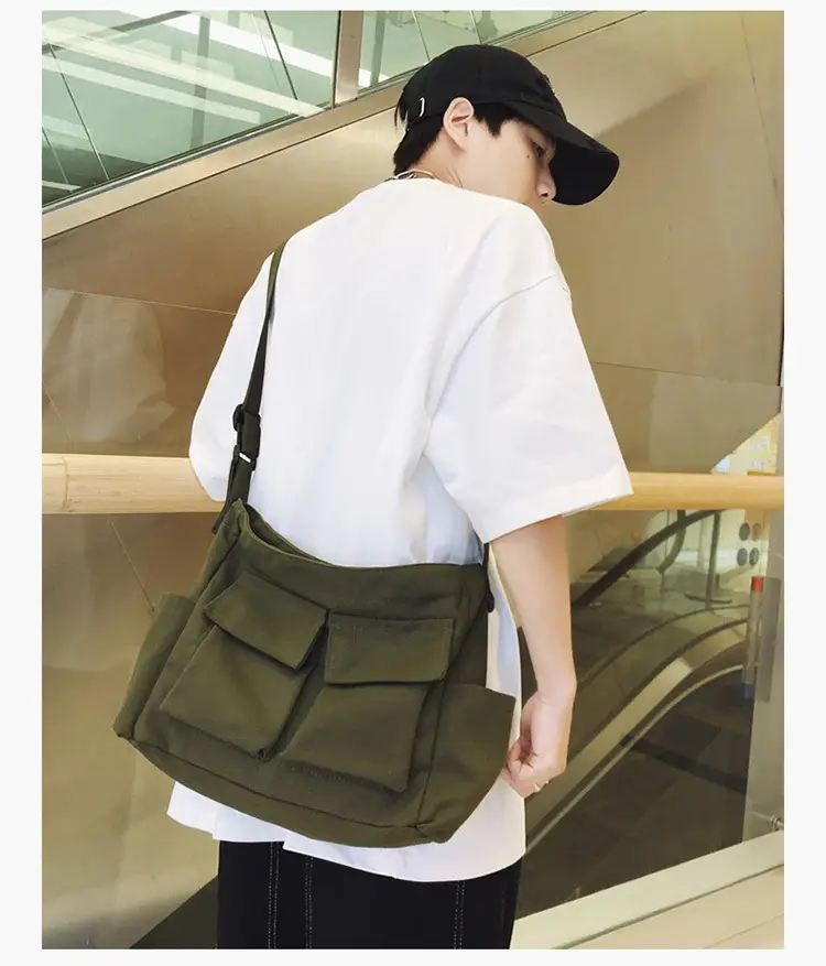 Large Capacity Canvas Bag for Men Women Travel Messenger — feature 17
