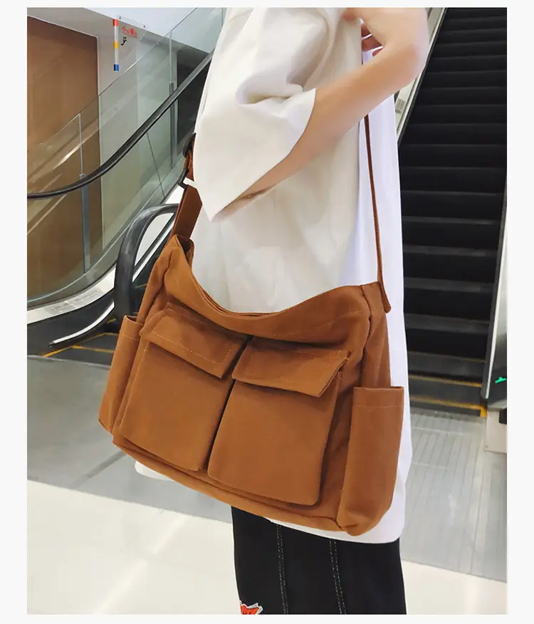 Large Capacity Canvas Bag for Men Women Travel Messenger — feature 21
