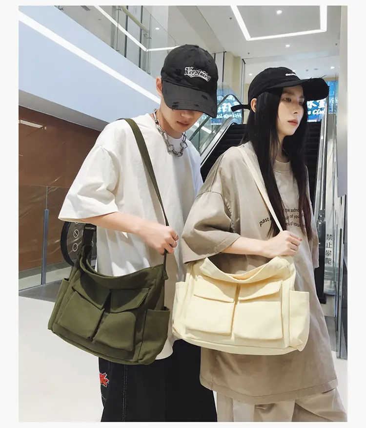 Large Capacity Canvas Bag for Men Women Travel Messenger — feature 23
