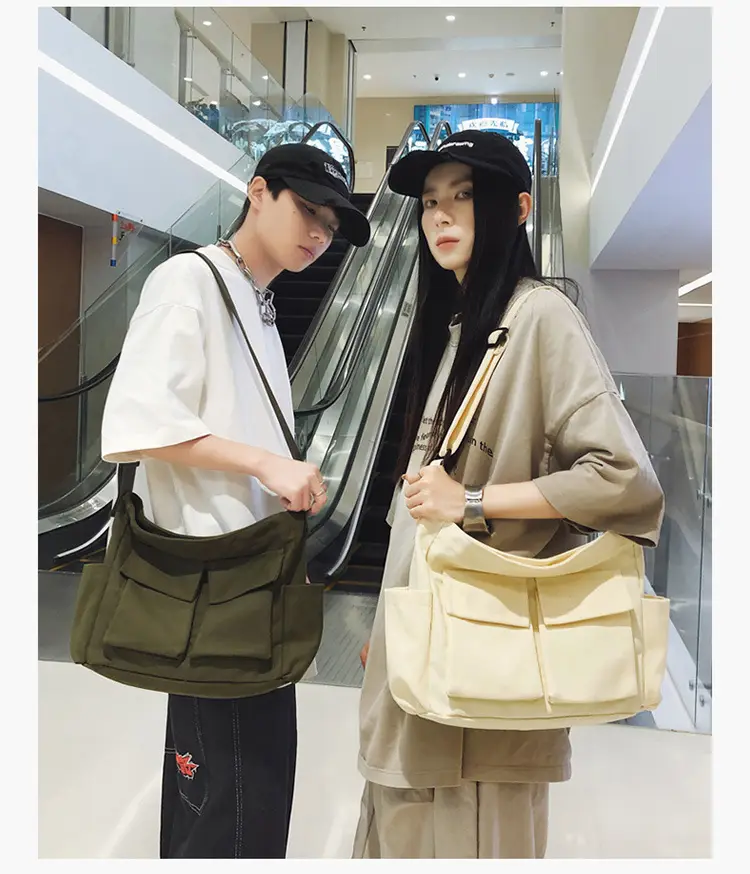 Large Capacity Canvas Bag for Men Women Travel Messenger — feature 24