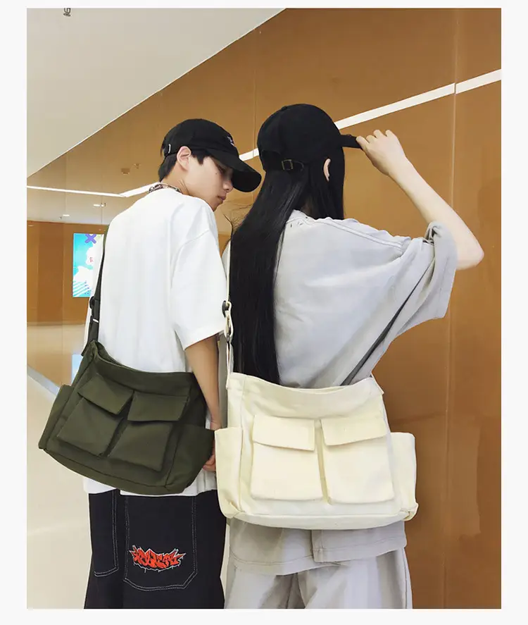 Large Capacity Canvas Bag for Men Women Travel Messenger — feature 25