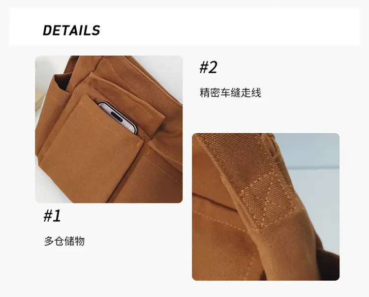Large Capacity Canvas Bag for Men Women Travel Messenger — feature 37
