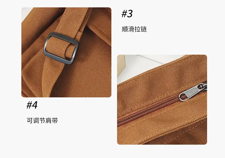 Large Capacity Canvas Bag for Men Women Travel Messenger — feature 38
