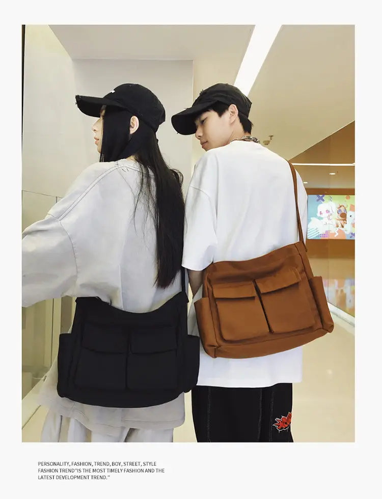 Large Capacity Canvas Bag for Men Women Travel Messenger — feature 4