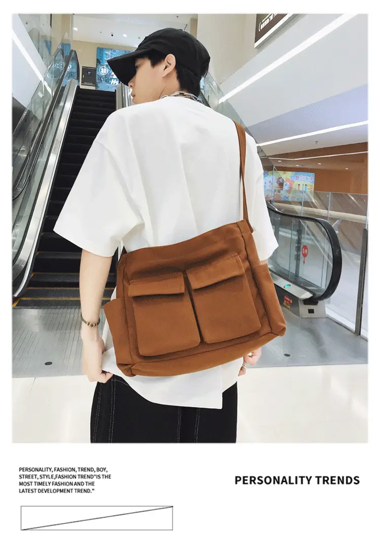 Large Capacity Canvas Bag for Men Women Travel Messenger — feature 5