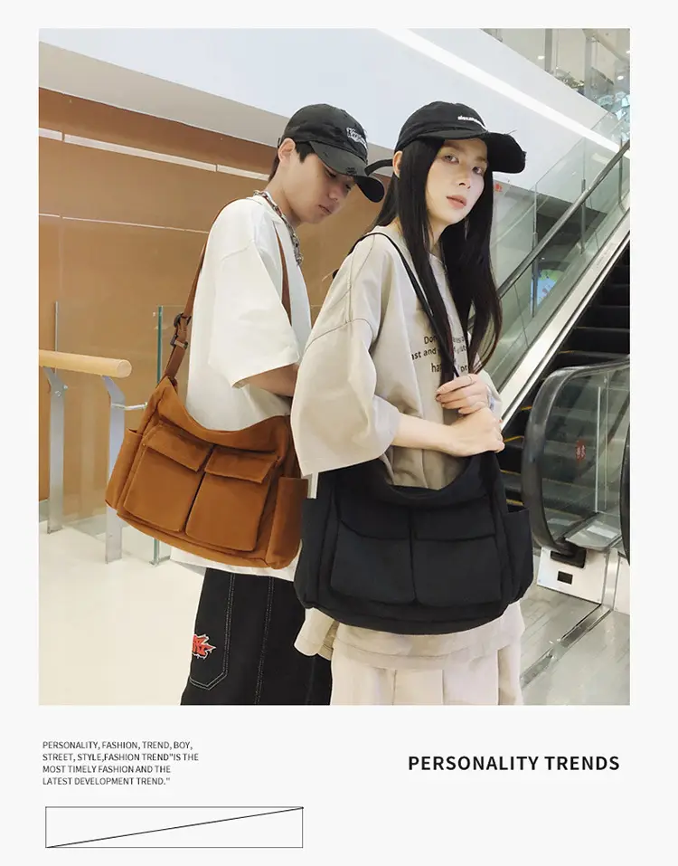Large Capacity Canvas Bag for Men Women Travel Messenger — feature 6