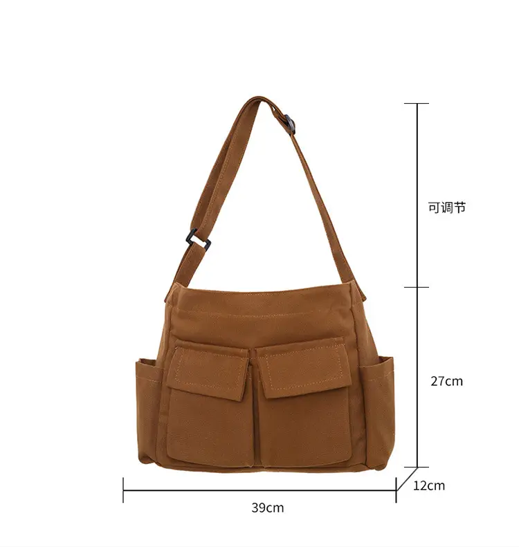 Large Capacity Canvas Bag for Men Women Travel Messenger — feature 8