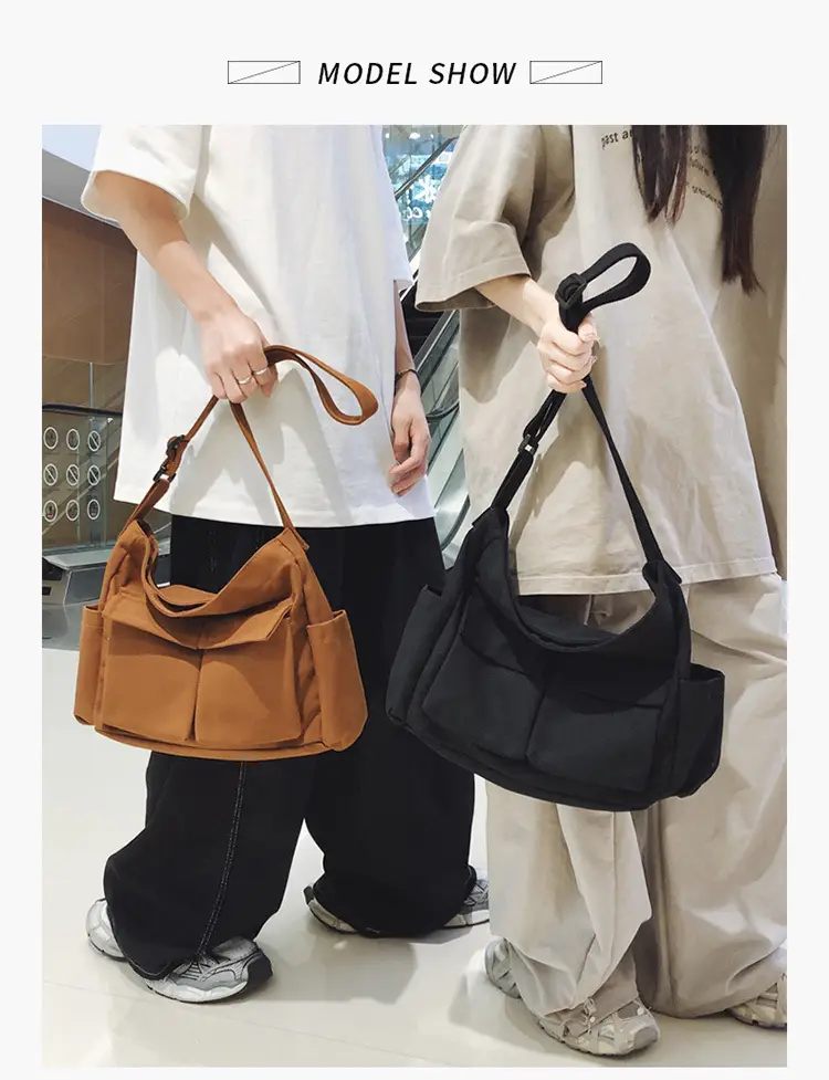Large Capacity Canvas Bag for Men Women Travel Messenger — feature 9