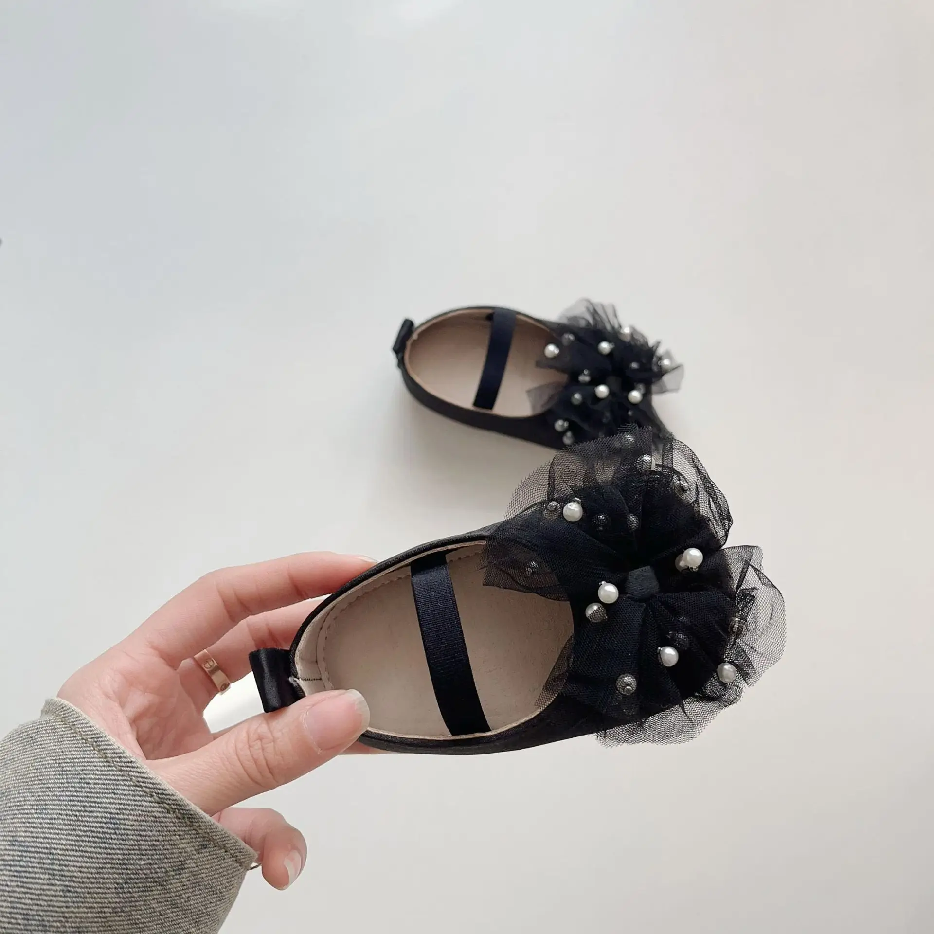Baby Pearl Bow Slippers for Girls 0-2 Years — feature 14