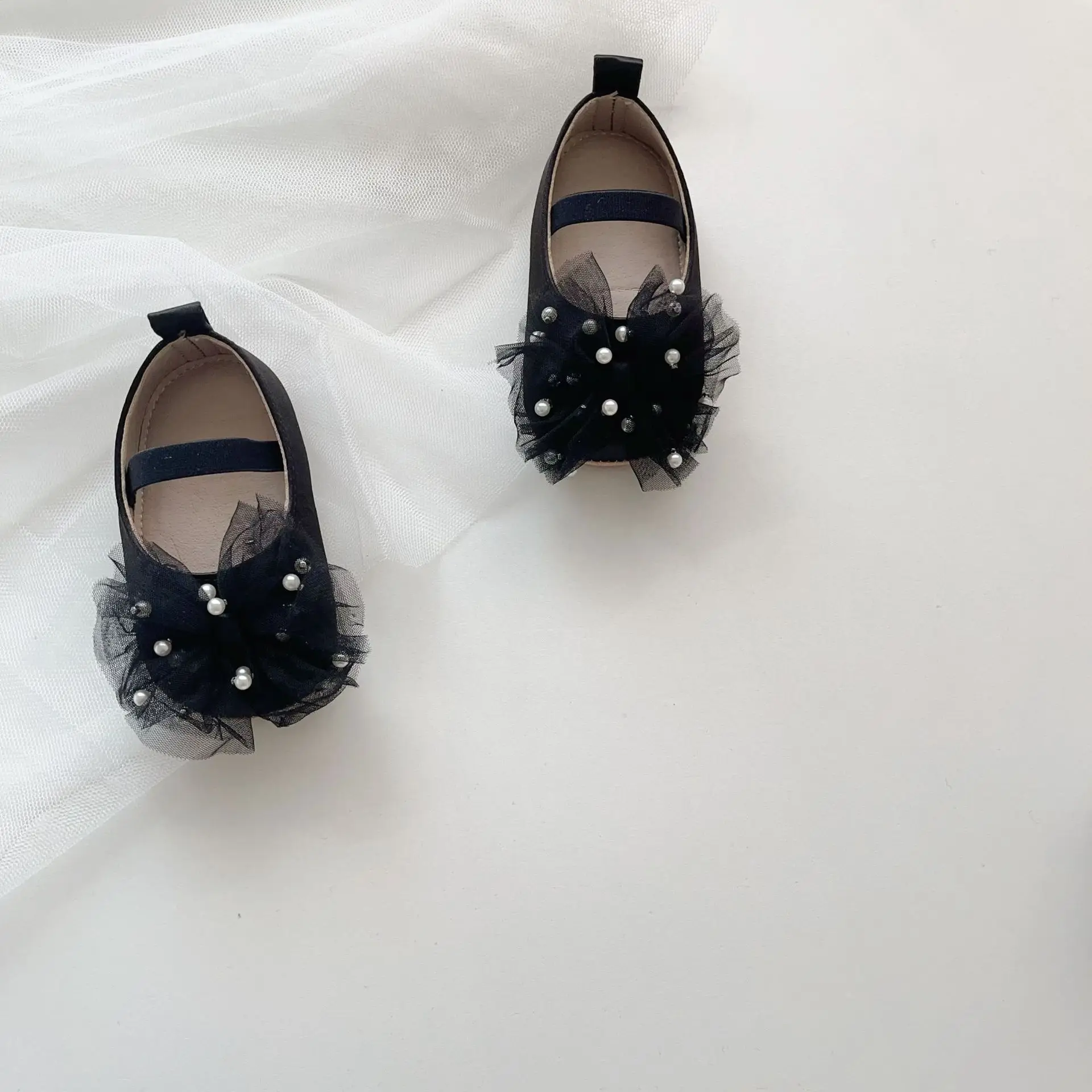 Baby Pearl Bow Slippers for Girls 0-2 Years — feature 15