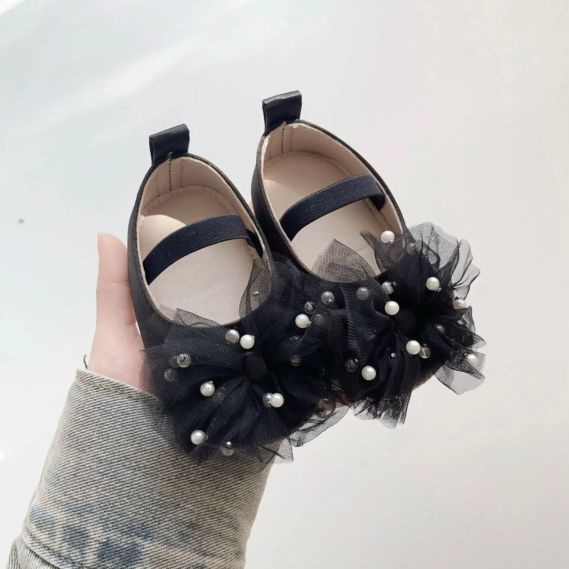 Baby Pearl Bow Slippers for Girls 0-2 Years — feature 16