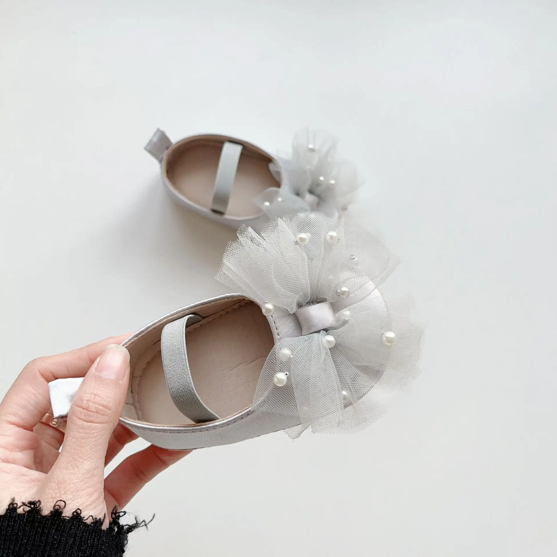 Baby Pearl Bow Slippers for Girls 0-2 Years — feature 19