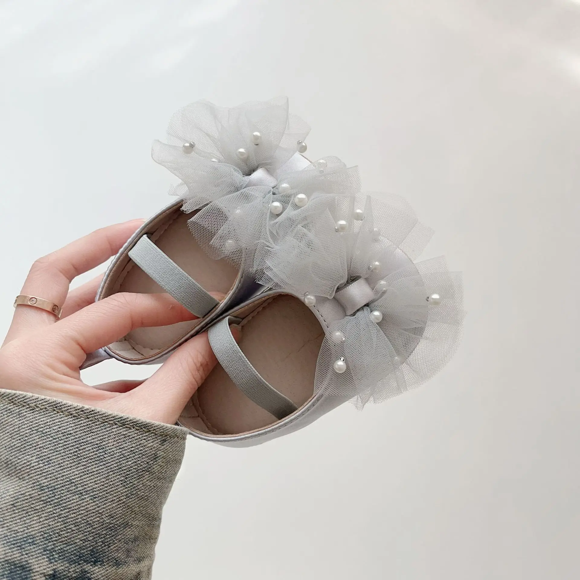 Baby Pearl Bow Slippers for Girls 0-2 Years — feature 20