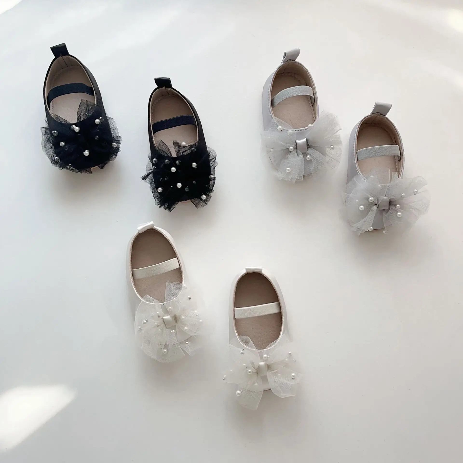 Baby Pearl Bow Slippers for Girls 0-2 Years — feature 23