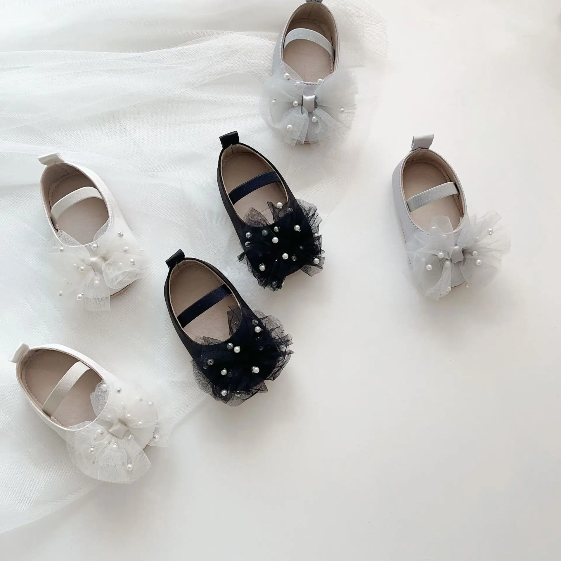 Baby Pearl Bow Slippers for Girls 0-2 Years — feature 25