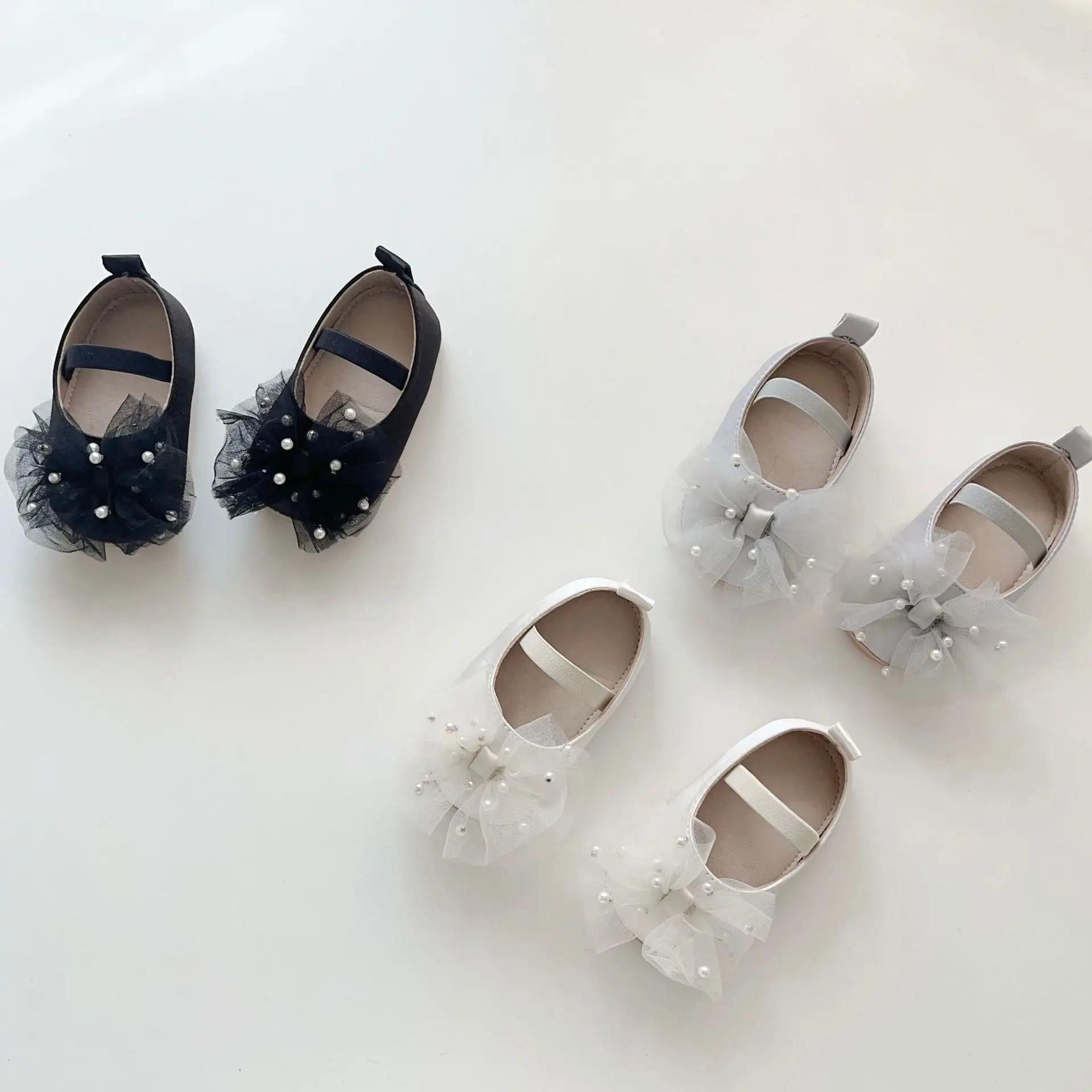 Baby Pearl Bow Slippers for Girls 0-2 Years — feature 26