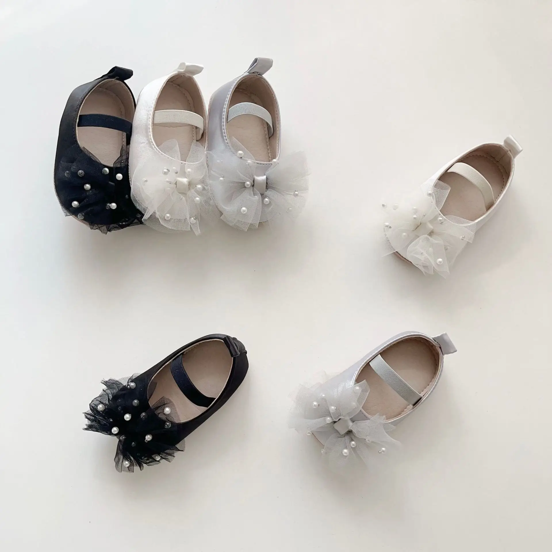 Baby Pearl Bow Slippers for Girls 0-2 Years — feature 27