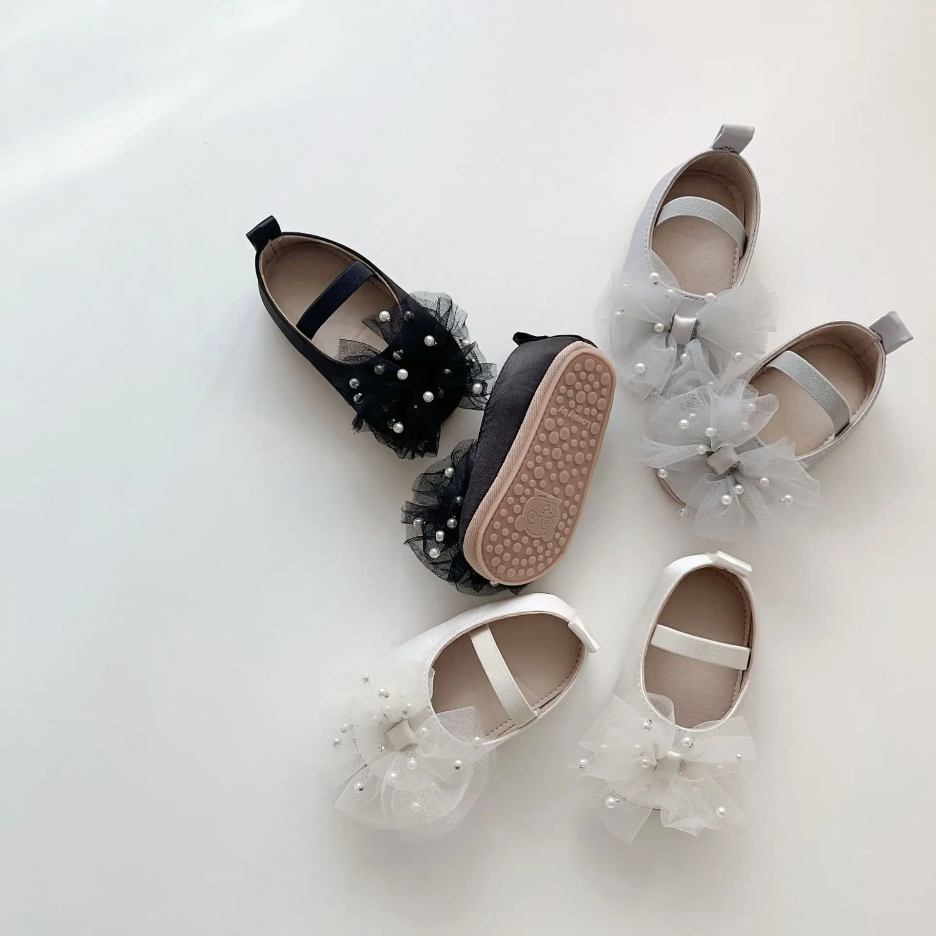 Baby Pearl Bow Slippers for Girls 0-2 Years — feature 28