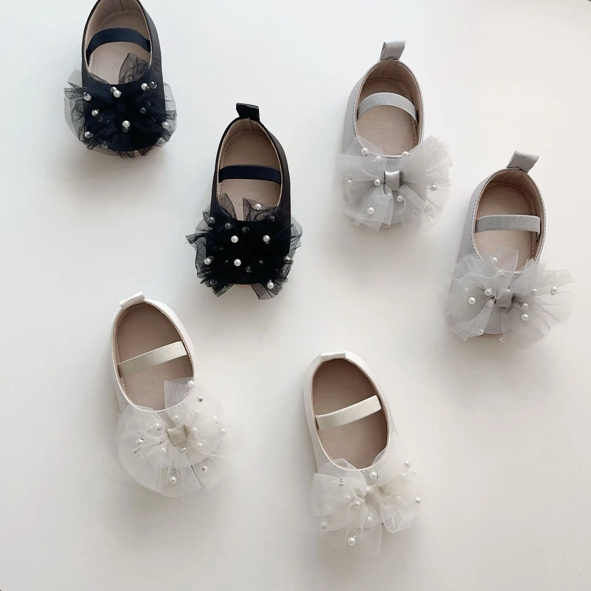 Baby Pearl Bow Slippers for Girls 0-2 Years — feature 32