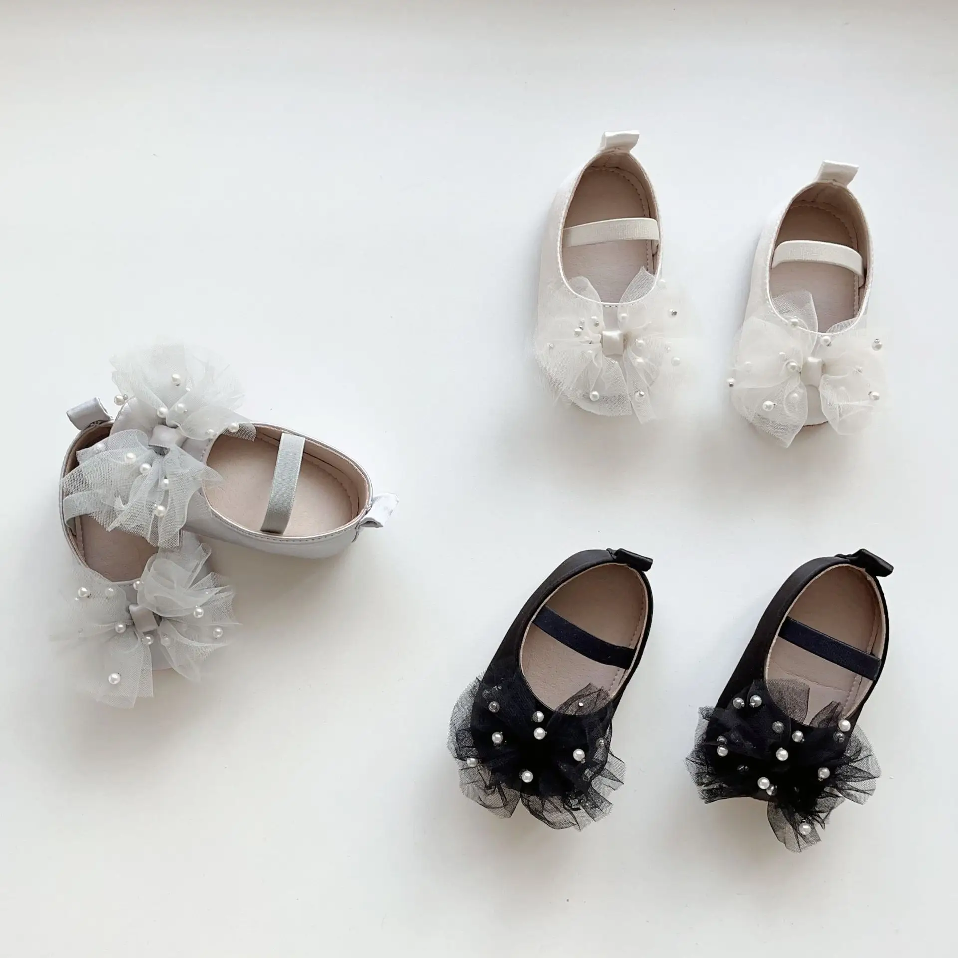 Baby Pearl Bow Slippers for Girls 0-2 Years — feature 35