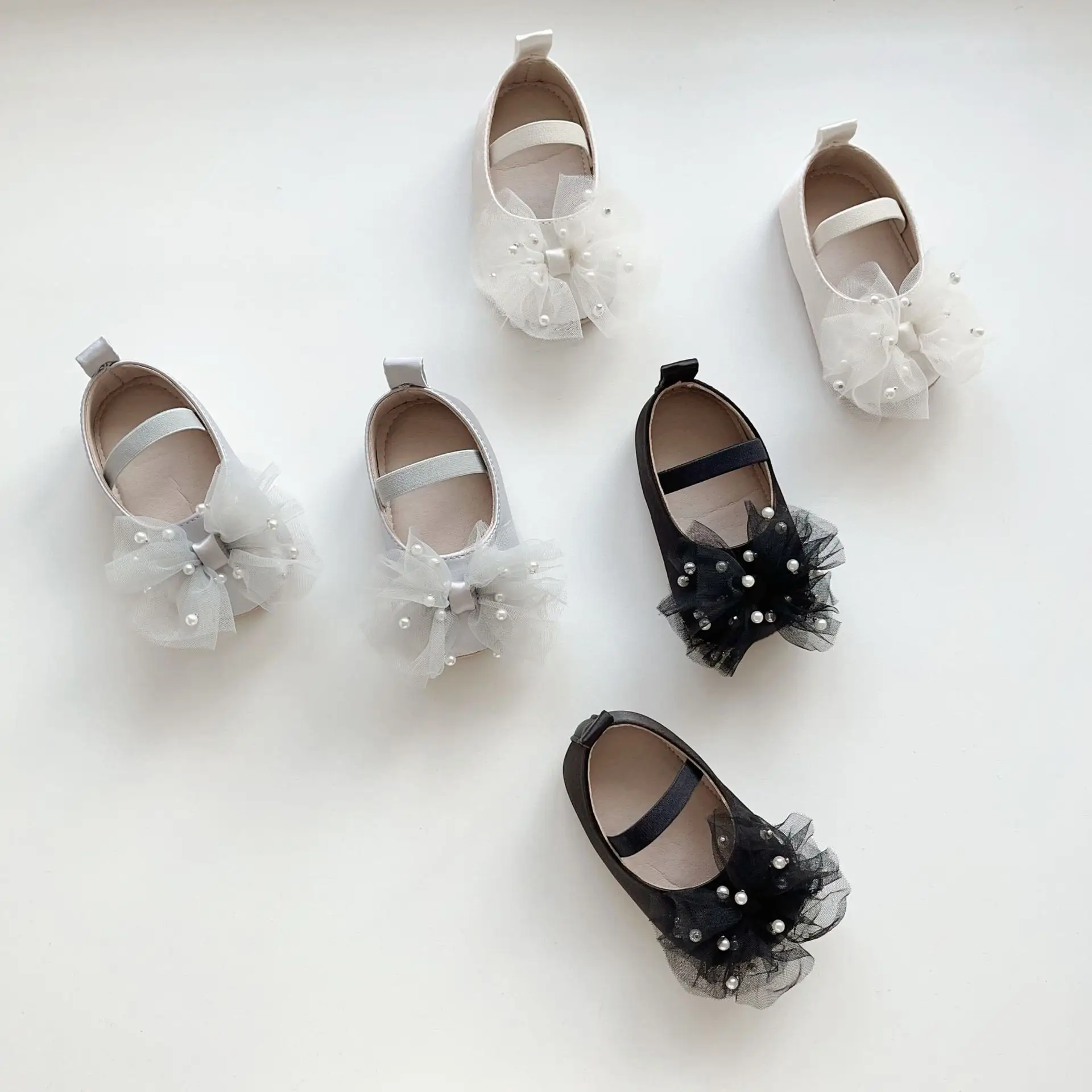 Baby Pearl Bow Slippers for Girls 0-2 Years — feature 36