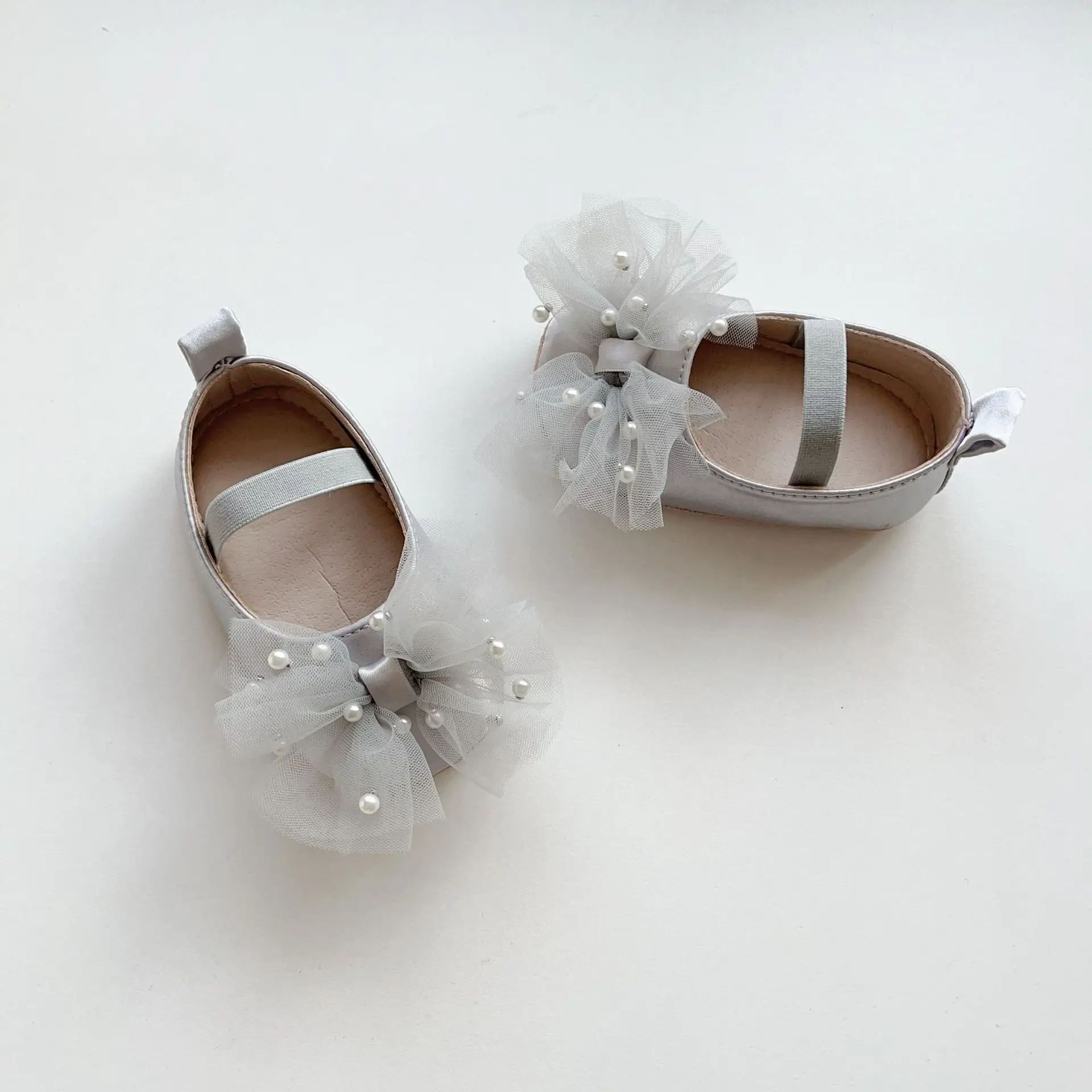 Baby Pearl Bow Slippers for Girls 0-2 Years — feature 9