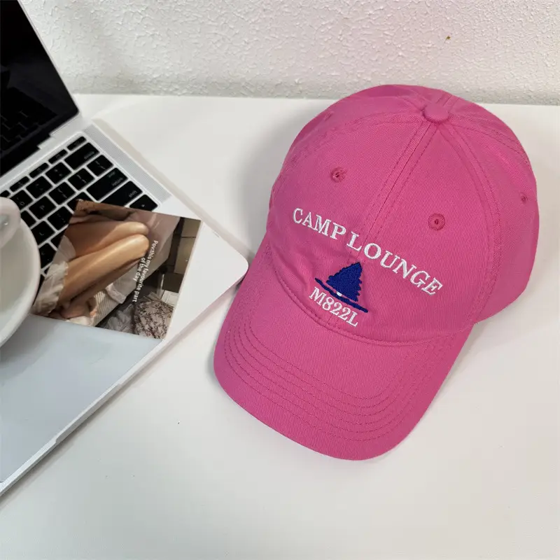 Camp Lounge Baseball Caps Women Pink Black White