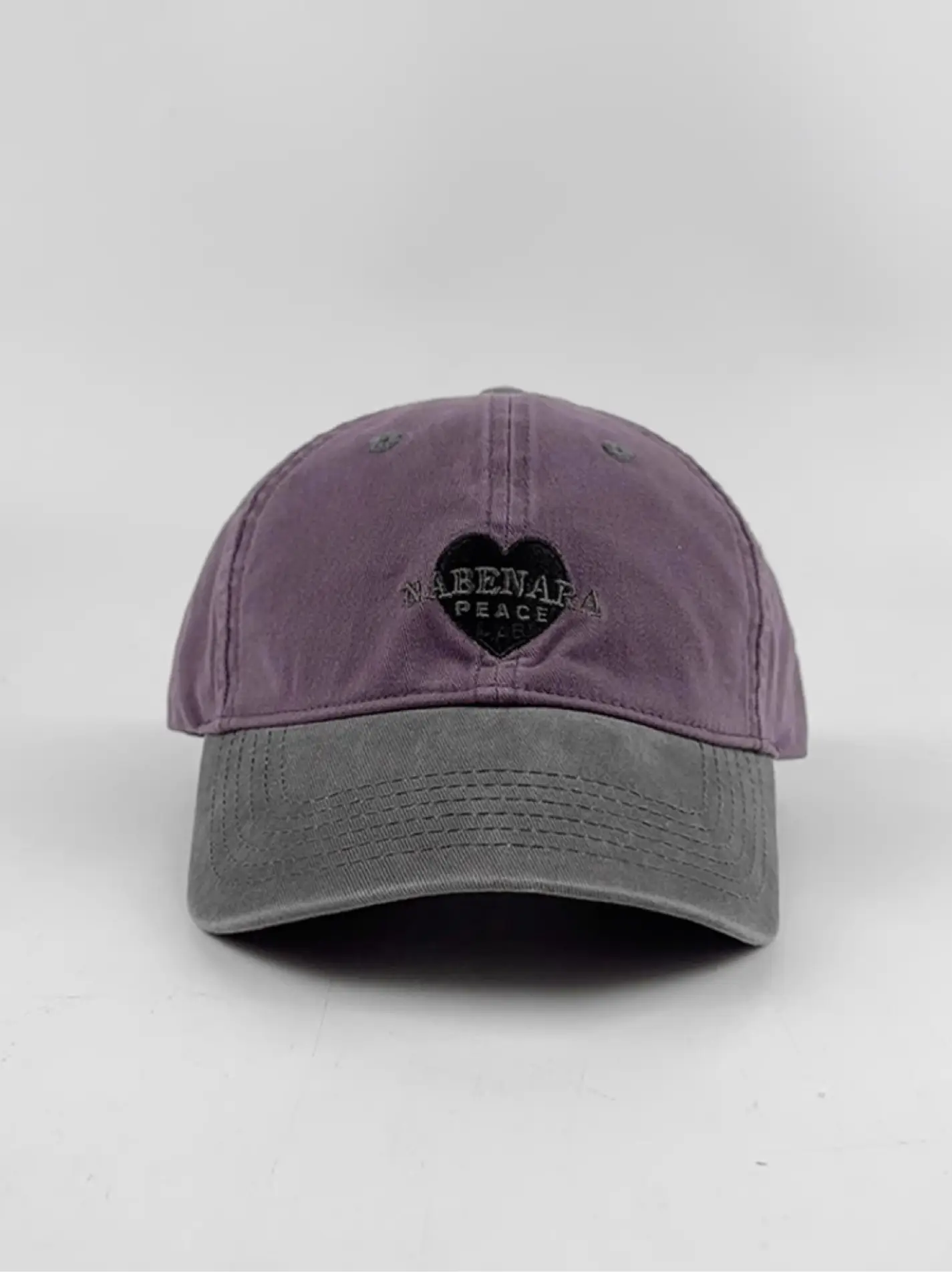2025 Washable Cotton Baseball Cap Love Purple Grey — feature 6