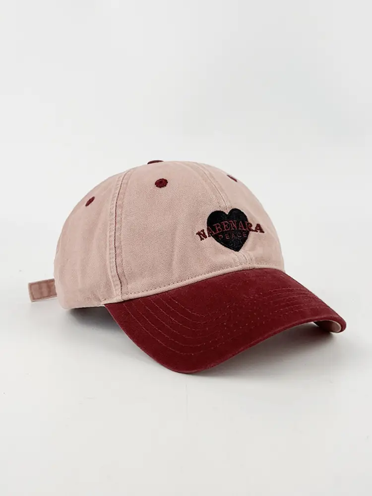 2025 Washable Cotton Baseball Cap Love Purple Grey - Image 3