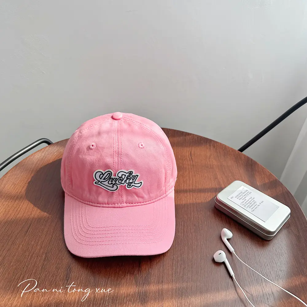 Korean Style Embroidered Baseball Caps Women's Wide Brim Soft Top - Image 3