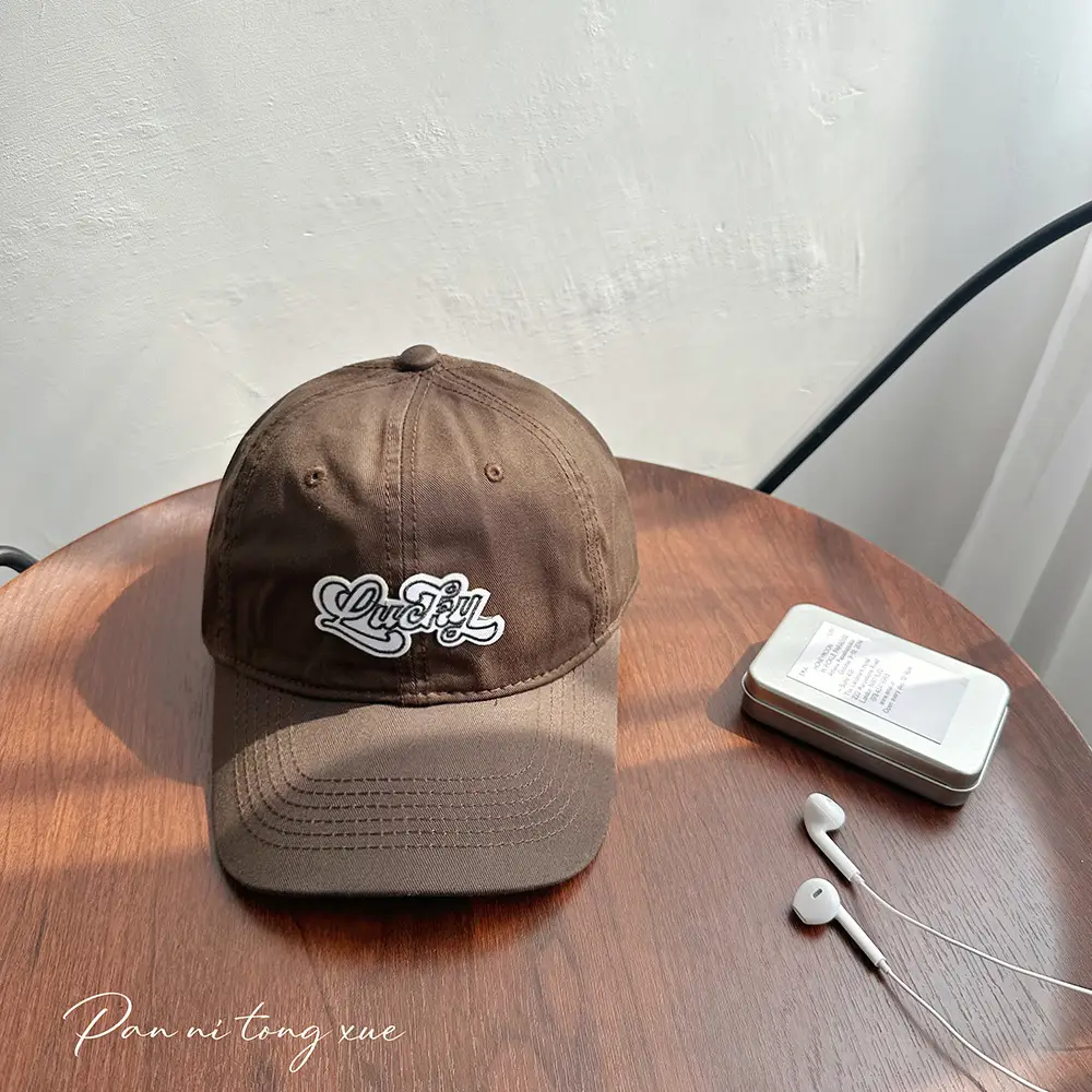 Korean Style Embroidered Baseball Caps Women's Wide Brim Soft Top - Image 6