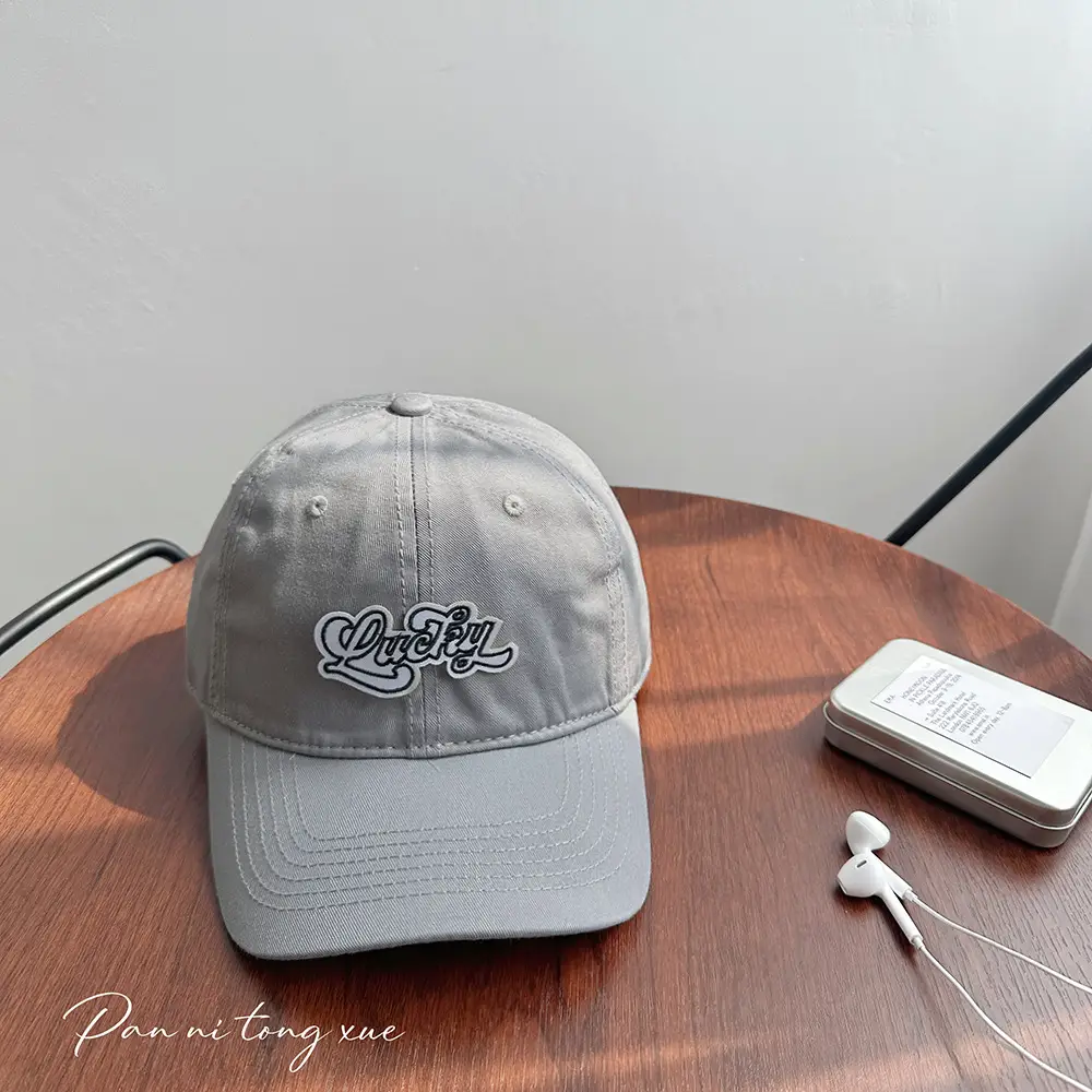 Korean Style Embroidered Baseball Caps Women's Wide Brim Soft Top - Image 8