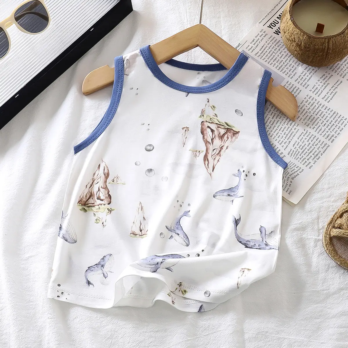 Girls Cartoon Print Sleeveless Vest Top - Image 5