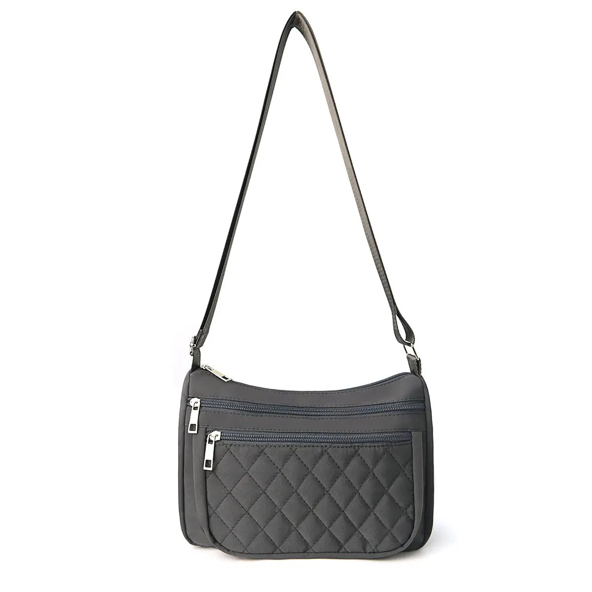 Feihong Black Diamond Embroidered Crossbody Bag - Image 4