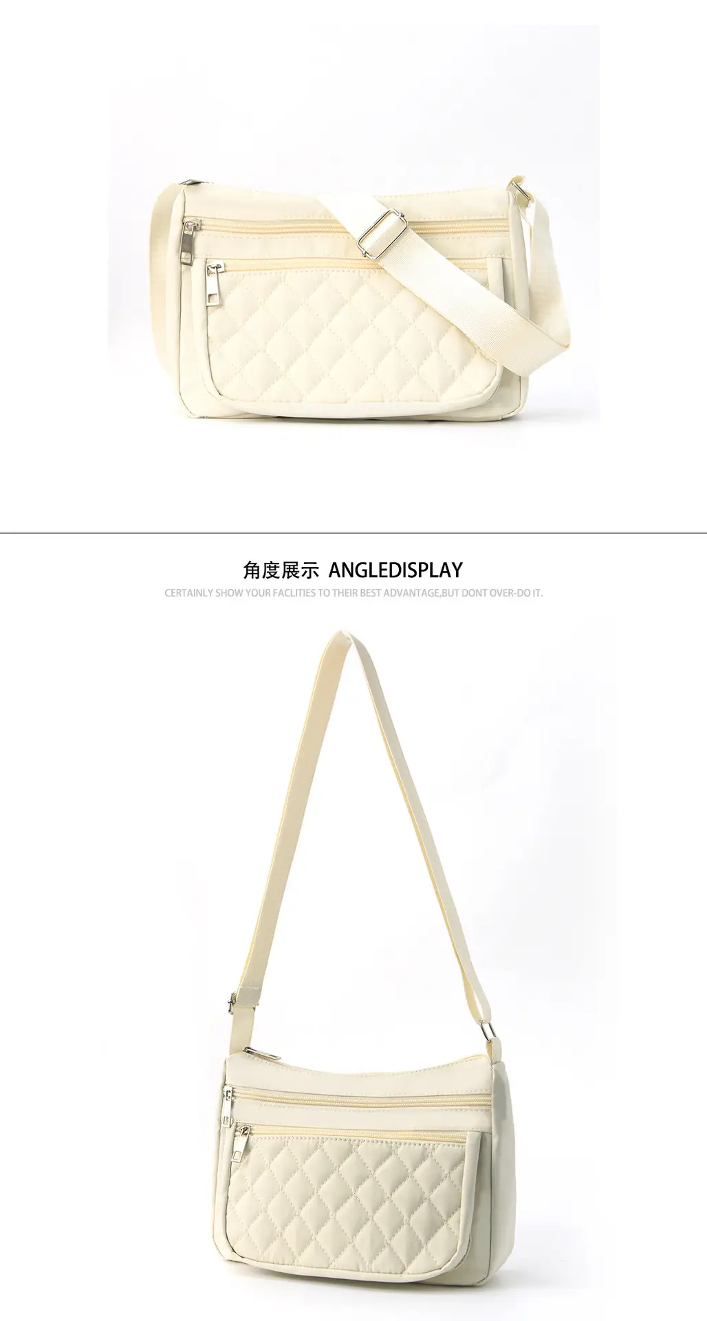 Feihong Black Diamond Embroidered Crossbody Bag — feature 6