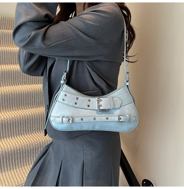 Retro Rivet Shoulder Bag Women Green 2025 — feature 20